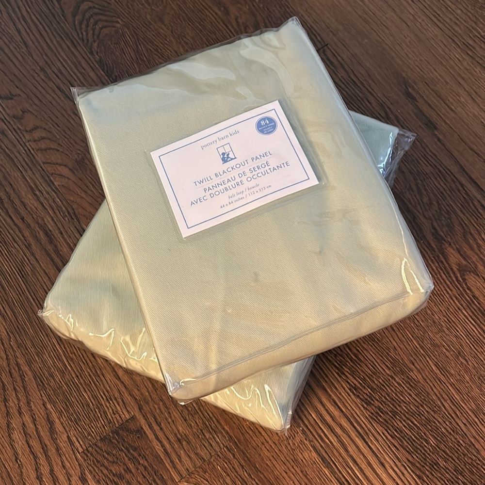 TWO (2) NIP Pottery Barn Curtain Panels